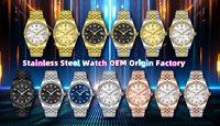 Reloj de Lujo para Hombre, Diseño Simple y Antiguo, Movimiento de Cuarzo CITIZEN, Acero Inoxidable 304/316, Cristal de Zafiro, Resistente al Agua