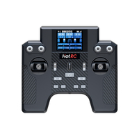 Transmisor y Receptor RC HotRC HT-08A de 8 Canales, 2.4G, Control Remoto para Piezas de Aviones RC, Ala Fija/Dron/Coche/Barco