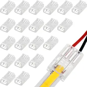 IP20 IP67 su geçirmez 8mm 10mm tel fiş splitter lehimsiz 2 3 4 5 pin led şerit işık konnektörü için Led