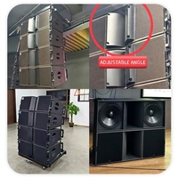 Sistema de Sonido Profesional KA212, Altavoces Colgantes para Exteriores, Resistentes al Agua, con Doble Línea de 12 Pulgadas, Sistema de Sonido Line Array para DJ, Altavoces Pasivos