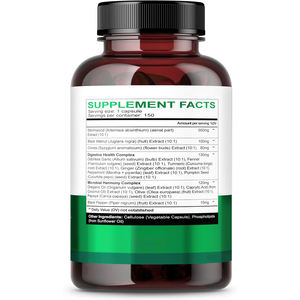 Cápsulas de ajenjo OEM con nuez negra, clavo de olor entero, cápsulas de jengibre, suplemento compatible con la salud digestiva, función inmune, desintoxicación - Product Image 2