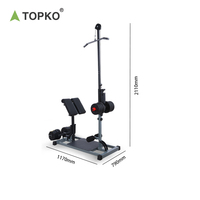 Équipement de gymnastique à domicile TOPKO Fitness Lat Pull Down Machine Lat Pulldown Low Row Plate Loaded Exercise Chaise romaine