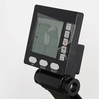 Rameur pliable à résistance à l'air, en acier robuste, avec écran LCD, 10 niveaux de résistance réglables, pour la maison, la salle de sport commerciale
