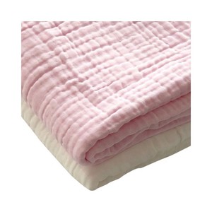 Chất lượng cao 6 lớp Hữu Cơ bông sợi Muslin Swaddle rắn màu đồng bằng nhuộm dệt poplin vải bé chăn trẻ sơ sinh rửa - Product Image 1