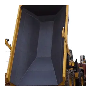 Folha UHMWPE de plástico grosso preto para forros de reboque de descarga Folha PE reciclada ZSPE