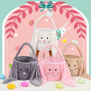 2023 Multiple Design Bunny Ear Easter Basket Bags for Easter