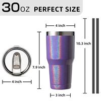 Vaso Térmico de Acero Inoxidable de Doble Pared con Aislamiento al Vacío de 30 oz, Taza de Viaje Duradera, Taza de Café Aislada, Grabado Láser, Impresión 3D