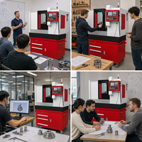 Tour CNC miniature SIEG De8(iKC8) avec portée de 350 mm, broche A2-5, 4 kW, ATC 8 stations, pour laboratoire et éducation, fourni par l'usine