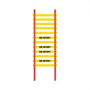 848-23 Échelle d'agilité jaune pour entraînement, équipement d'agilité pour le football, 6 mètres de long avec 12 sections - Product Image 1
