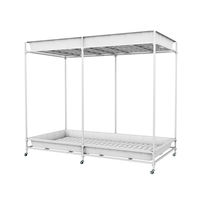 Support de bac de culture hydroponique 4x8 personnalisé avec réservoir de table Aqua Flood et pots en tissu – Le meilleur choix