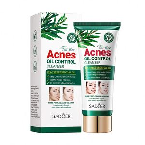 Detergente Viso Biologico Vegano Anti-Acne SADOER Good Morning Tea Tree Gel Cleanser 100g Vendita Calda Cura della Pelle Coreana Etichetta Privata - Product Image 5
