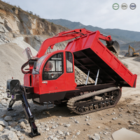 Excavatrice sur chenilles robuste de 8 tonnes, benne sur chenilles pour travaux de terrassement sur routes boueuses