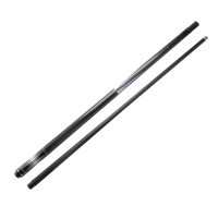 CUE TANK 13mm Ujung Kulit Tongkat Biliar Karbon 2-Piece Tanpa Lapisan Karbon Fiber Tongkat Biliar Sambungan Tengah 3/8-8