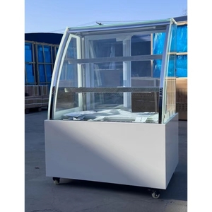 Mở kính cong trở lại tủ lạnh bánh hiển thị trường hợp duy nhất-nhiệt độ Bánh Mì Bánh hiển thị truy cập - Product Image 1