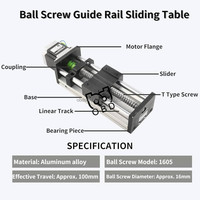 Vis à billes S55C de haute précision et rail de guidage linéaire en U, mini-guides linéaires CNC Kk30/kk40/kk50/kk60