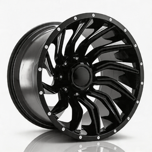 Jantes tout-terrain en alliage coulé robustes 17-20x9.0 ET0 6x139.7 avec rainures antidérapantes pour Hilux Tacoma Ranger Prado - Product Image 1