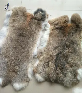 China Factory Supplier Cheap Price Genuine Rabbit Fur Skin Soft Bedding Floor Rabbit Fur Plate