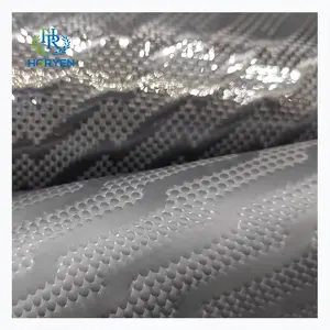 Factory Wholesale Black Carbon Fiber Leather Clothes Roll Tpu Coated Carbon Fiber Leather Fabric