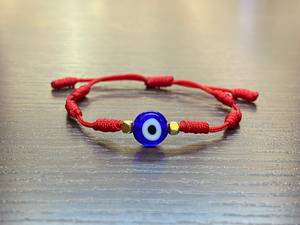 Juice Factory Fornecer Diretamente 7 Knots Pulseira Sorte Red String Tecido Mãe e <span class=keywords><strong>Baby</strong></span> Blue Eye Pulseira - Product Image 4