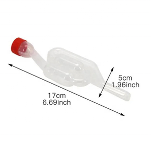 Nueva válvula de escape unidireccional para fermentación de vino casero con válvula de retención sellada con agua Cerradura de aire de metal para vino casero - Product Image 3