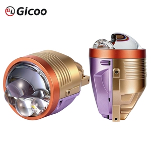 Tricolor 6000k High Power 3.0inch Bi-Led <b>Projector</b> Fog Lamps Double Direct Laser Led Headlight <b>Projector</b> Lens Car fog <b>lights</b> - Product Image 1