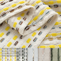 Vente en gros de tissus pour rideaux de luxe modernes 100% polyester tissu jacquard épaissi pour textile à la maison