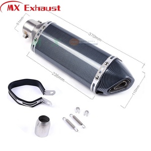 Silencieux d'échappement de moto en acier inoxydable modifié de haute qualité 310mm 370mm pour 250cc 300cc 600cc moto - Product Image 4
