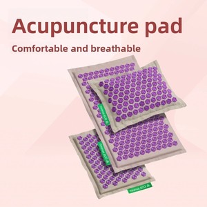 OEM Votre Mylon Lin naturel biologique Nouveau tapis de massage d'acupuncture à pointes Shakti tapis d'accupression et ensemble d'oreillers - Product Image 2