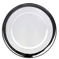 Plateau à pâtes de mariage en or et argent de qualité supérieure, style minimaliste nordique, assiette en verre pour mariage