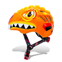 Casque de vélo pour enfants, dinosaure 3D, pour sports de plein air, équitation, patinage, skateboard, cyclisme, avec animal de dessin animé