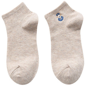 Ankle <b>Socks</b> Cotton Cartoon Pattern Breathable Daily Wear for Adults Spring Casual Style Multiple Colors - Product Image 5