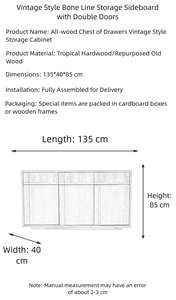 Armoire <span class=keywords><strong>de</strong></span> <span class=keywords><strong>rangement</strong></span> multifonctionnelle à double porte en bois massif, bibliothèque, armoire <span class=keywords><strong>de</strong></span> salle à manger, design pour salon, grande capacité, gain <span class=keywords><strong>de</strong></span> place - Product Image 6