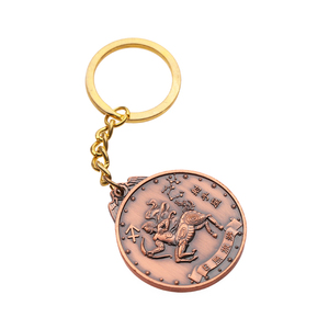 Llavero Metálico Promocional con Diseño de Logotipo Económico, Signo del Zodiaco - Product Image 3