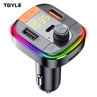 T832 Dernier modèle d'émetteur FM mains libres stéréo avec charge rapide QC3.0, chargeur de voiture et lecteur de musique MP3 pour voiture