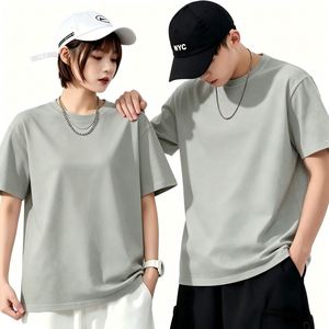 T-shirt personnalisé pour homme en coton 100% 400GSM, style streetwear vintage, coupe ample, imprimé graphique unisexe, manches courtes, couleur sable - Product Image 3