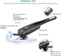 Earphone nirkabel telinga tunggal dengan mikrofon, Headset telepon Hands-Free