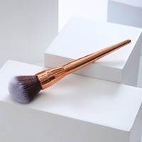 Grande Brosse Électrostatique pour Poudre, Logo Costume Doré, Brosse Professionnelle, Brosse à Poudre Libre pour Maquillage