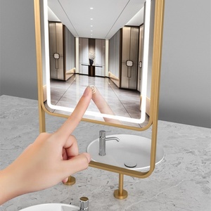 Espejo de Doble Cara para Salón de Belleza, Espejo de Corte de Cabello de Longitud Completa con Luz para Celebridades de Internet - Product Image 3