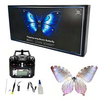 Drone papillon lumineux télécommandé à ailes battantes en métal et tissu pour la décoration de mariage, les spectacles sur scène et les événements