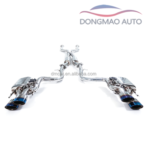 ท่อไอเสียแต่งสำหรับ Lexus RCF 5.0L ปี 2020 พร้อมปลายท่อคู่แบบดรัมคู่และวาล์วคู่ รูปทรงตัว Z ชุดท่อไอเสียแบบเงียบเพิ่มประสิทธิภาพ - Product Image 2