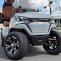 Nouveau Chariot de Golf Électrique 72V 2+2 Places 2025, Mini Voiturette de Golf pour Visites et Voyages, Options 4 et 6 Places