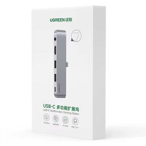 Hub USB-C UGREEN CM424 5 en 1, <span class=keywords><strong>adaptateur</strong></span> 2 USB 3.0, prise casque 3,5 mm, station d'accueil avec charge PD, <span class=keywords><strong>HDMI</strong></span> 4K, PD 100W pour iPad Pro - Product Image 6