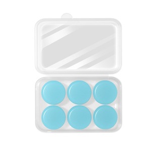Tapones de silicona para los oídos, reducción de ruido de 25dB, tipo brida, blancos, lavables, para dormir, nadar, estudiar, protección para dormitorios - Product Image 2