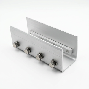 Kit de connecteurs de poutre solaire en aluminium, raccord de poutre principale PV avec kit de boulons complet, résistant au vent de 60 m/s et à la neige de 3 KN/m², taille personnalisée OEM - Product Image 4