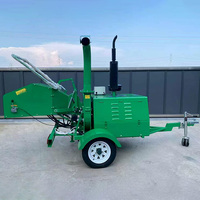 Broyeur à bois diesel Nexagrot 50HP, capacité maximale 250 mm, refroidissement par eau, démarrage électrique, alimentation hydraulique double, usage forestier