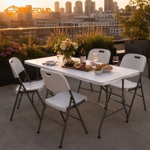 Table pliante en plastique légère et portable pour pique-nique, mariage, camping - Product Image 6