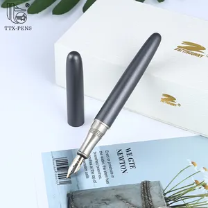TTX Classic Calligraphy Fountain Pen Black Heavy Metal Advertising Promotional Pens