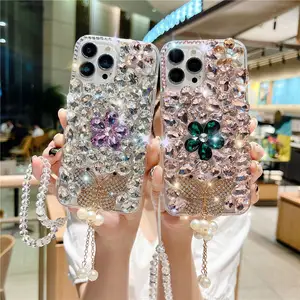 Für iPhone Glitter Sparkle Strass Bling Handy hüllen 11 Pro, für ich Telefon 12 Hüllen Strass