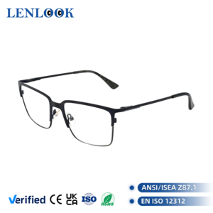 Monturas <span class=keywords><strong>de</strong></span> <span class=keywords><strong>Gafas</strong></span> Metálicas Rectangulares <span class=keywords><strong>de</strong></span> Alta Calidad al por Mayor, Monturas <span class=keywords><strong>de</strong></span> Lentes Metálicas para Hombre - Product Image 1