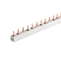 Barre omnibus en cuivre rouge de type broche 3P 63A pour disjoncteur miniature, fournisseur chinois